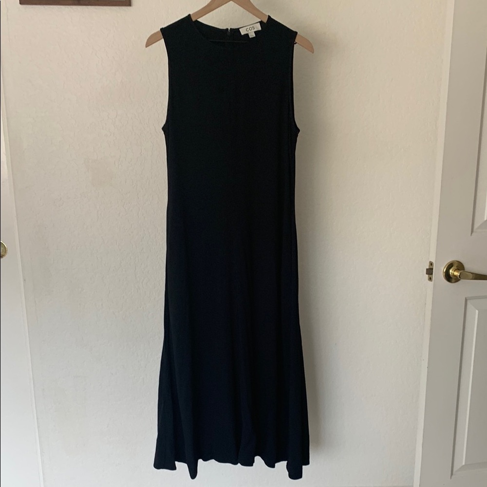COS maxi black dress